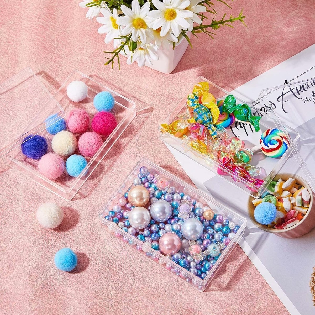 Acrylic Storage Boxes with Lids