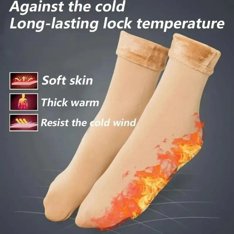 Pack of 3 - Women Wool Fuzzy Thermal Warm Winter Velvet Socks