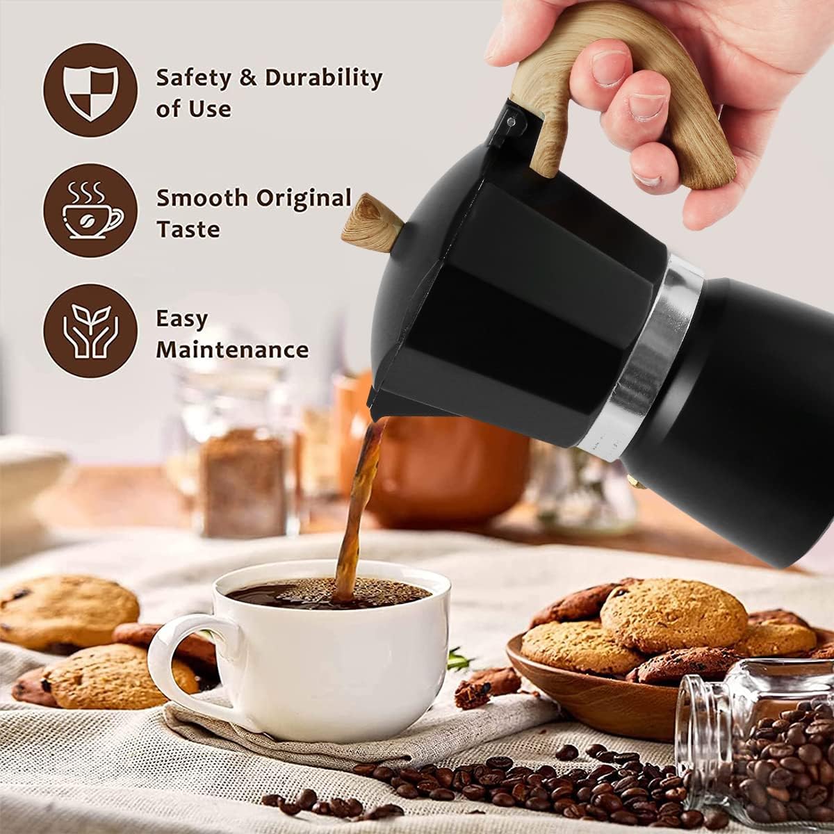 Aluminum Stovetop Mocha Espresso Maker