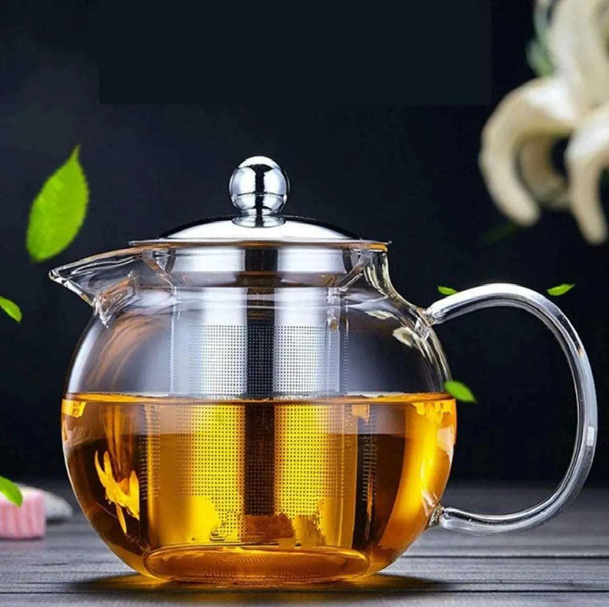Borosilicate Glass Teapot Chai Kettle