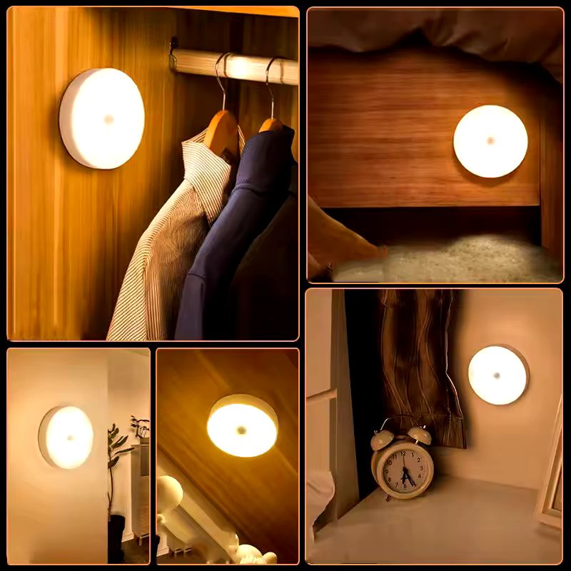 USB Rechargeable LED Night Light – Touch & Press Switch