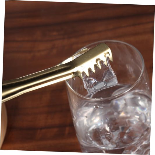 Stainless Steel Mini Serving Golden Tong