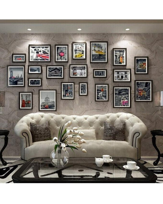 Set of 21 - Photo Frames Collage Wall Hanging Wall Decor Set