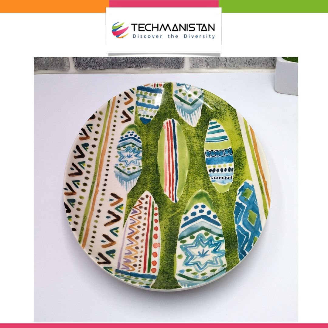 Ceramic Painting Printed Serving Plate