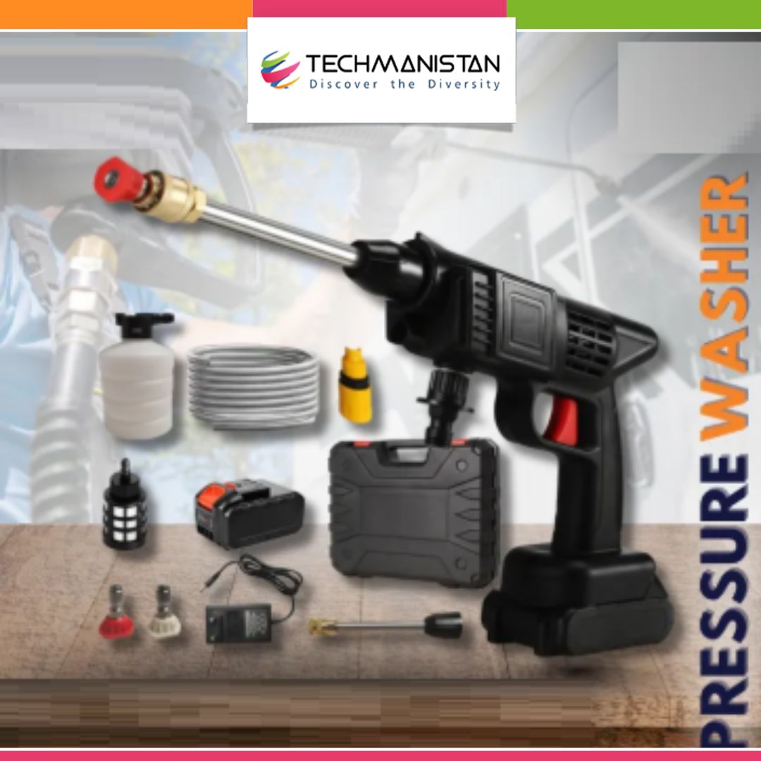Cordless Electric Pressure Washer in Pakistan | Portable High-Pressure Car Washer Machine