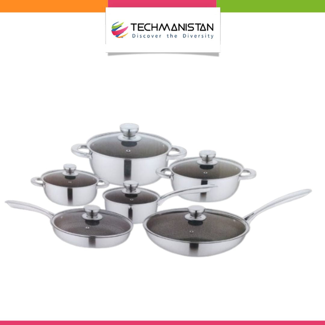 Single Sided Laser Coated Honeycomb Cookware Set