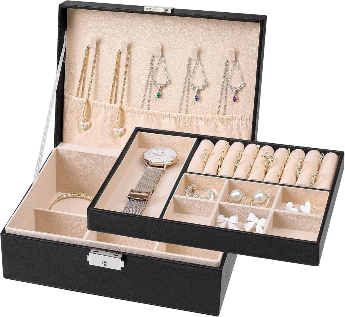 Double-Layer Jewelry Storage Box