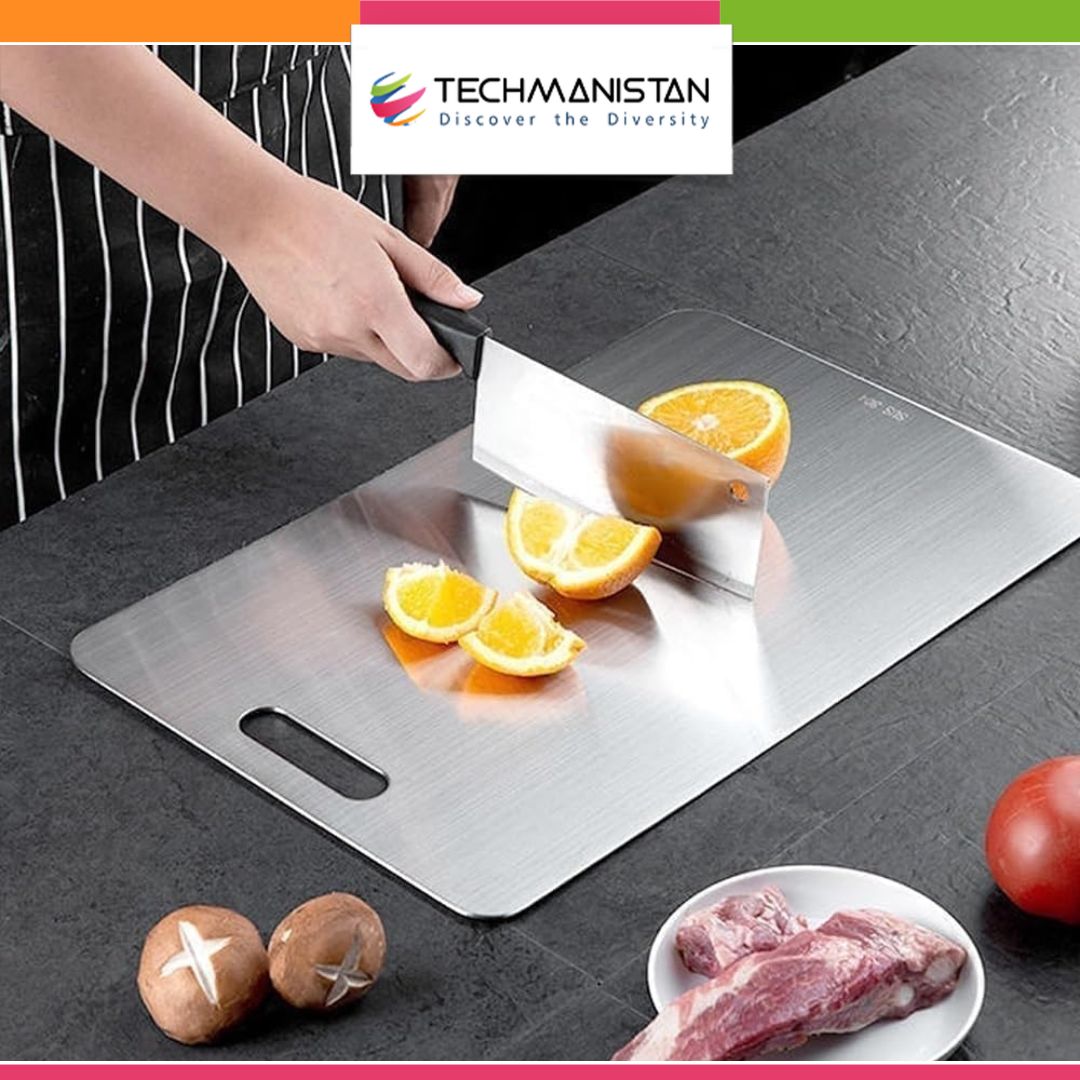 Double-Sided Stainless Steel Cutting Board