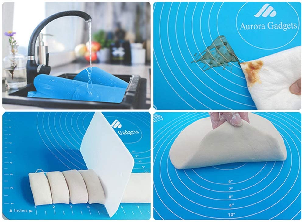 Non Stick Silicone Baking Mat for Pastry Rolling Dough with Measurements