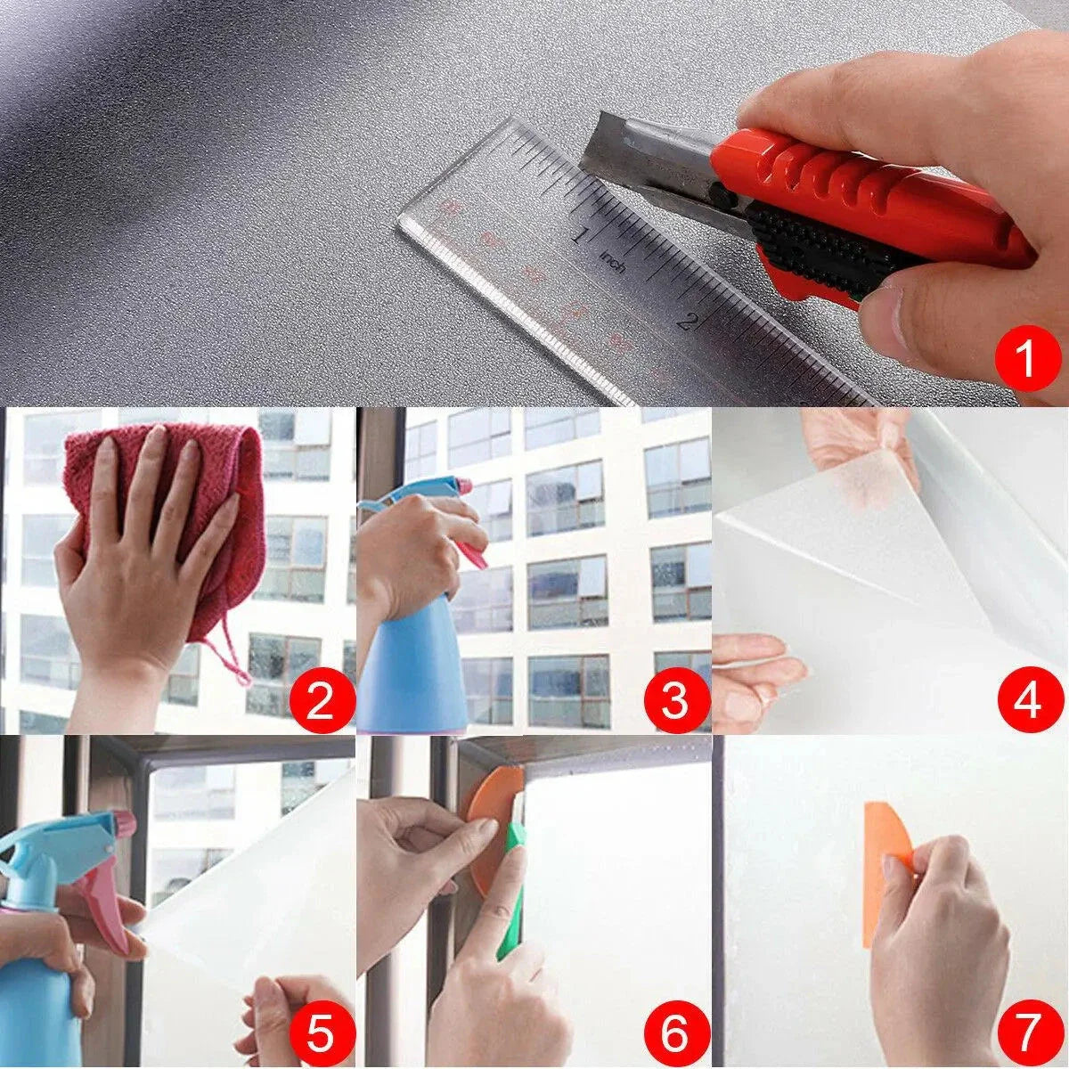 Self-Adhesive Privacy Glass/Window Film