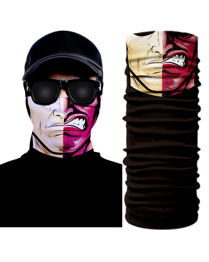 Two Face Design Tube Shaped Face Mask Bandana, Bandana for Girls, Bandana for Men Head