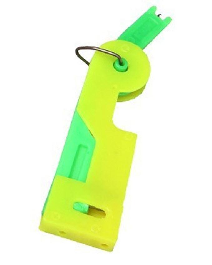 Hand Needle Threader - Green & Yellow