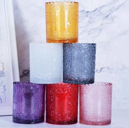 Empty Glass Candle Jar