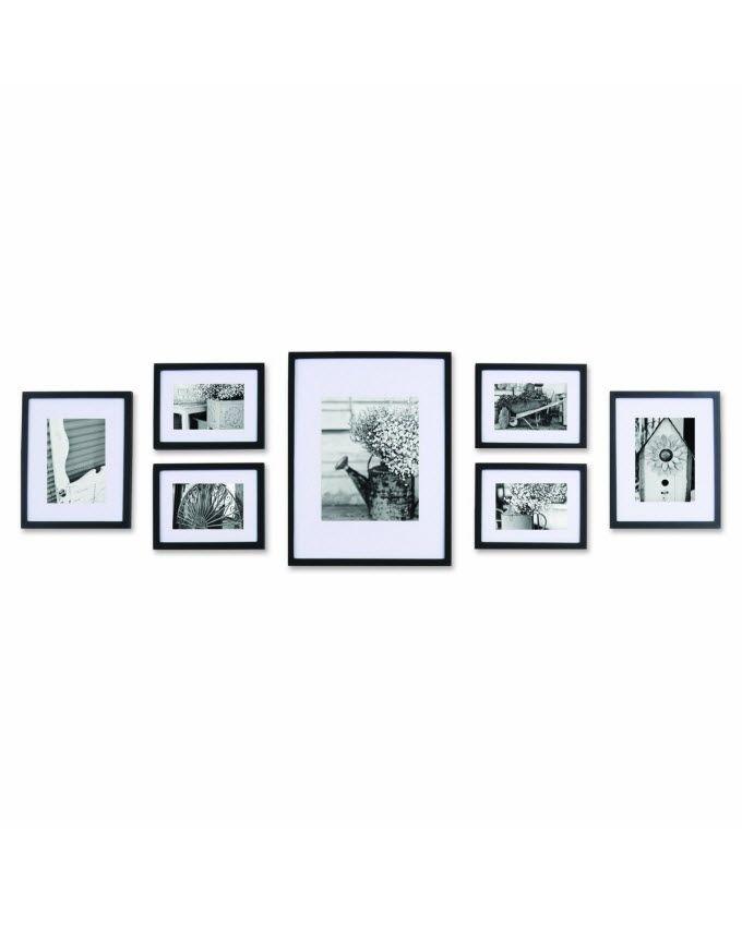 Set of 7 - Photo Frames Collage Wall Hanging Wall Decor Set - Perfect for Living Room