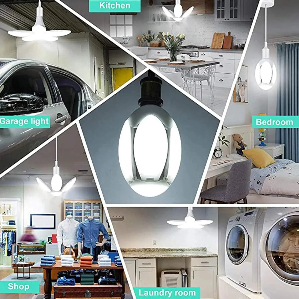 Foldable E27 Lotus Night Light