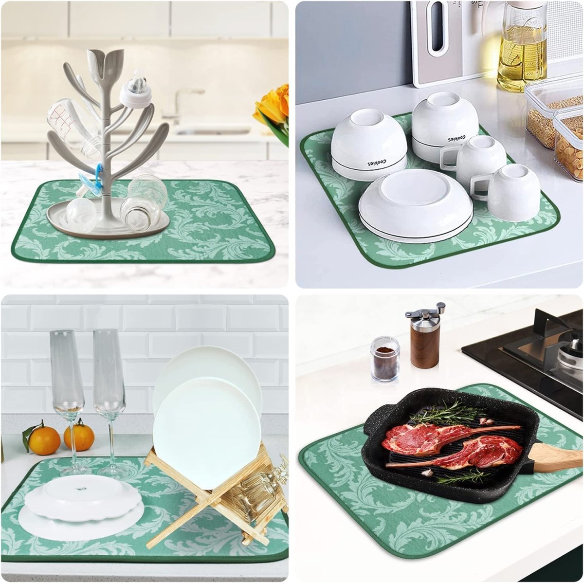Foldable Microfiber Dish Drying Mat