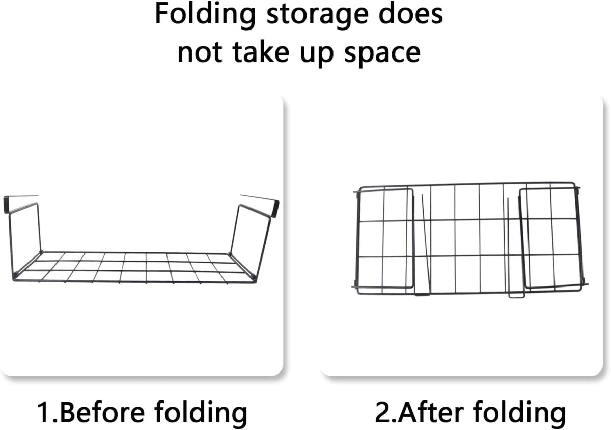 Foldable Under Shelf Storage Basket