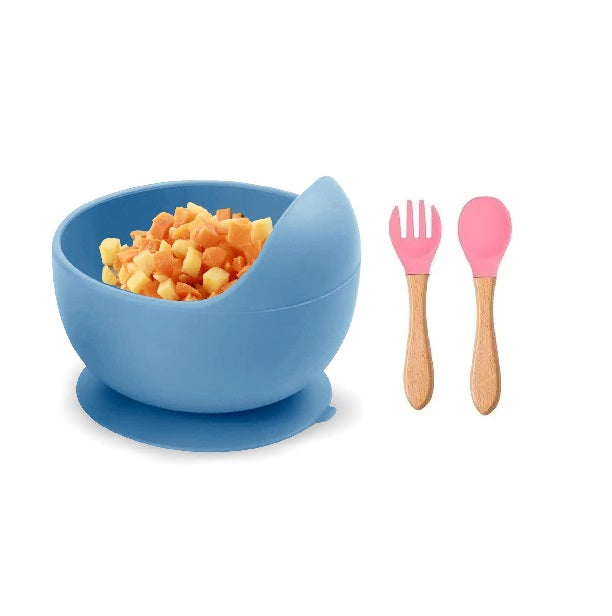 Babies Suction Bowl, Spoon & Fork Set