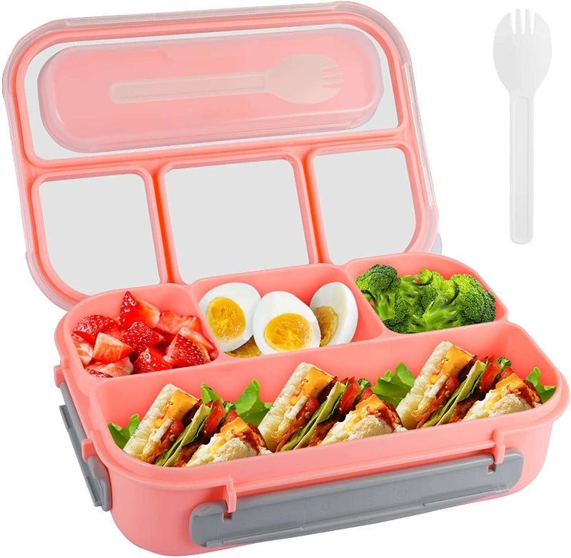 Kids Bento Lunch Box with Fork – Leakproof & Safe