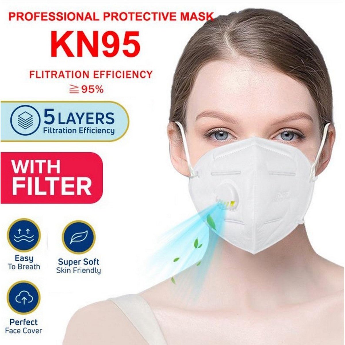 KN95 Mask With Filter