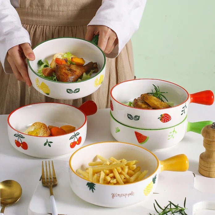 Korean Bowl Cute Ceramic Bowl With Handle