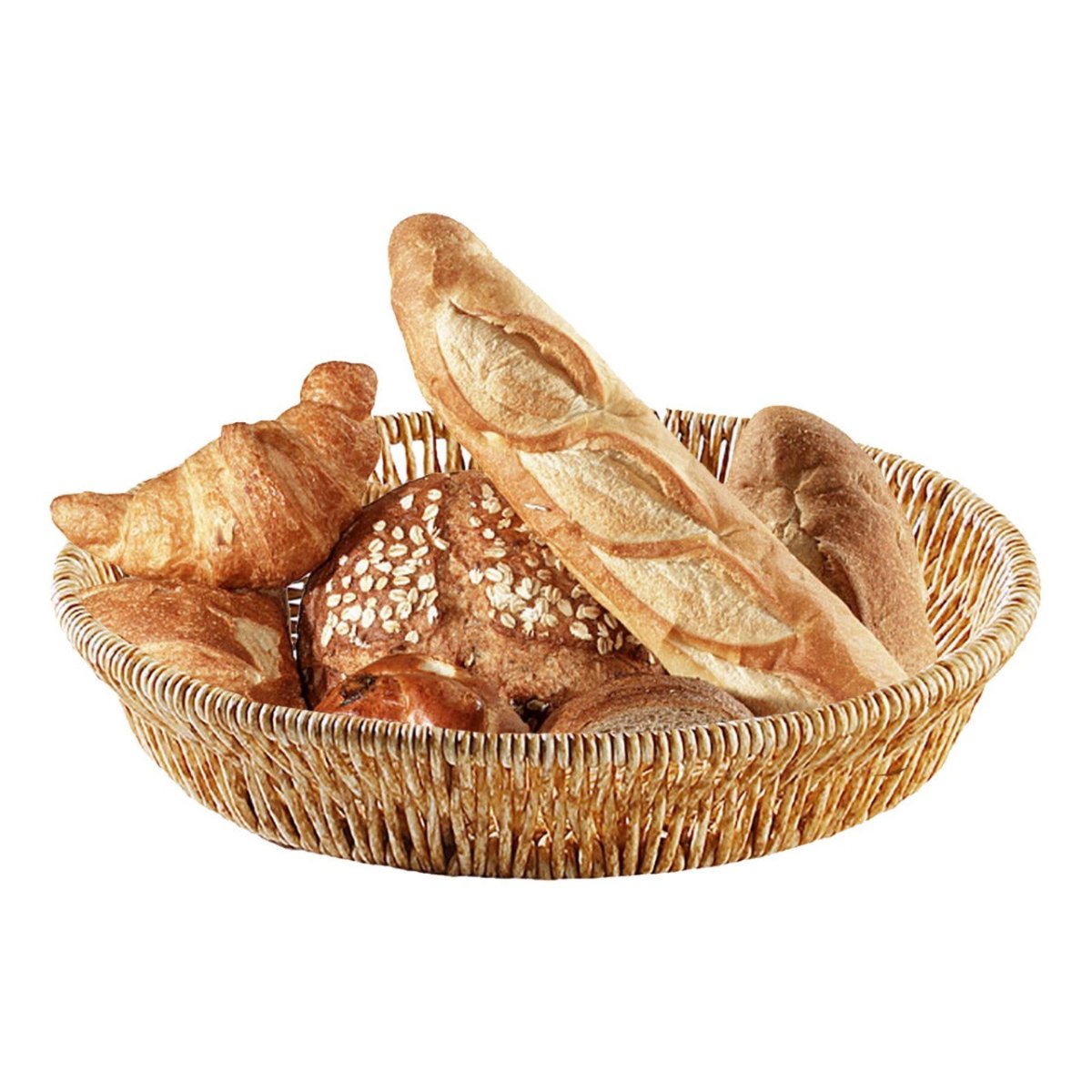 Multi purpose Round Wicker/Imitation Rattan Basket For Holding Cellphones in Office, Mobile Holding Basket For Office & Restaurant, Mobile Basket, Fruit Basket, Vegetable Basket