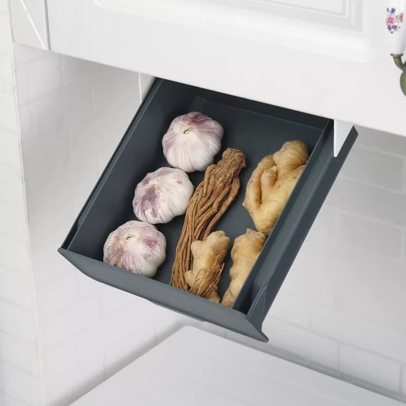 Multifunctional Self-Adhesive Retractable Under The Table Hidden Drawer Organizer