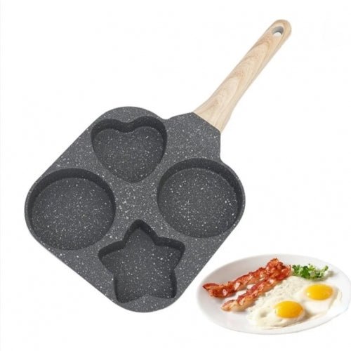 Non-Stick Egg Frying Pan with Wooden Handle