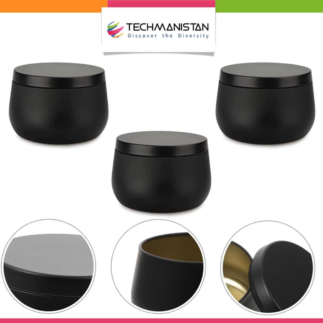 Pack of 3 - Multipurposed Empty Candle Tins