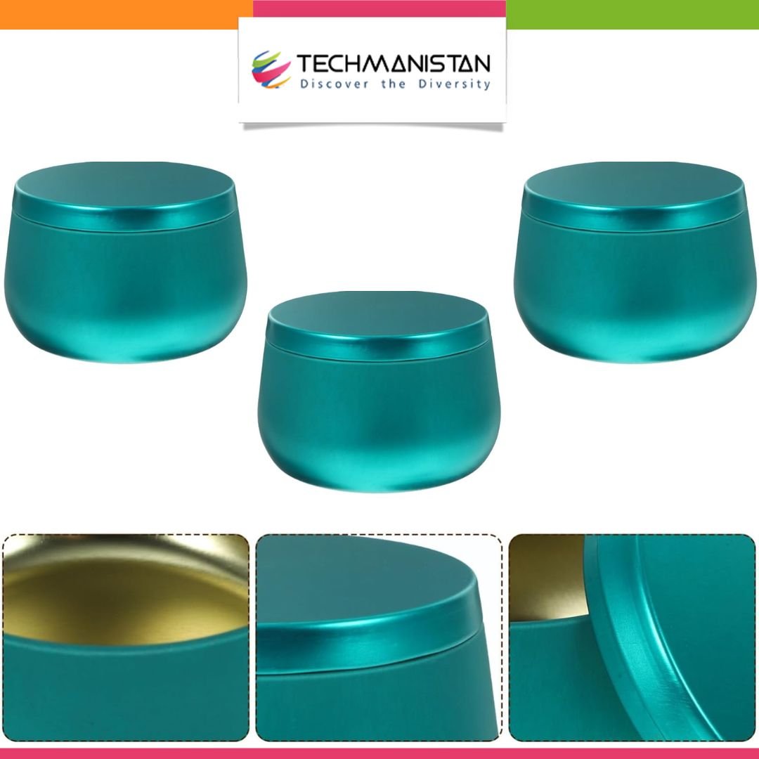 Pack of 3 - Multipurposed Empty Tins, Candle Tins