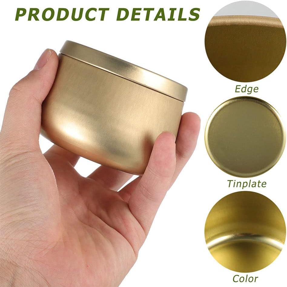 Pack of 6 - Multipurposed Empty Tins, Candle Tins
