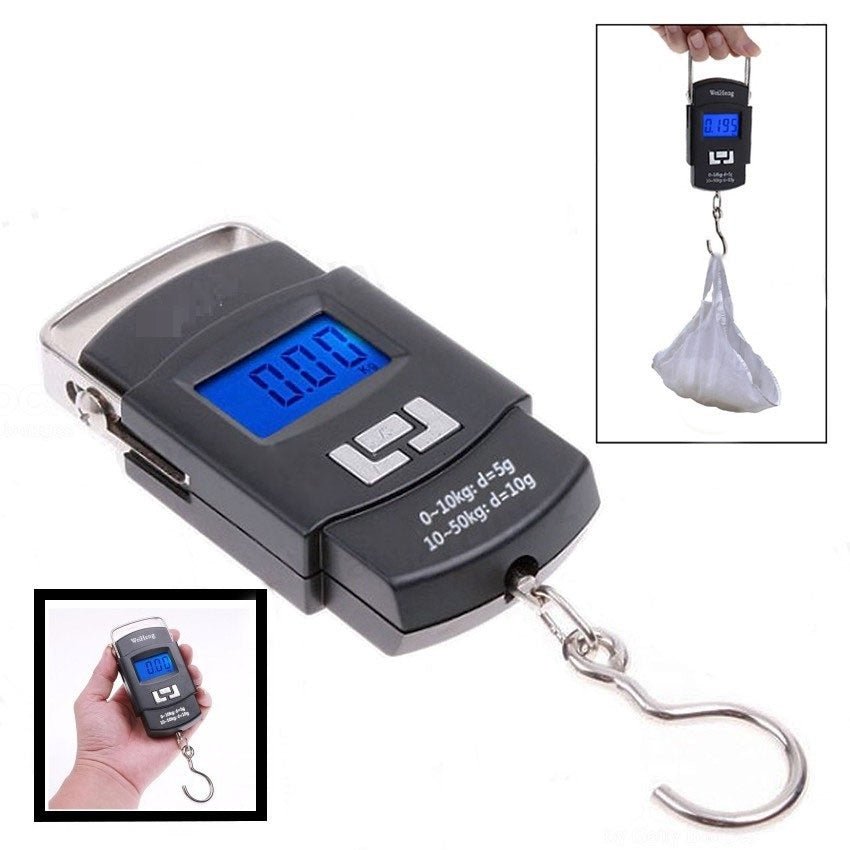 Portable 50 kg Capacity Luggage Scale Digital Weighing Travel Bag Weight Checker Hanging Weight Scale