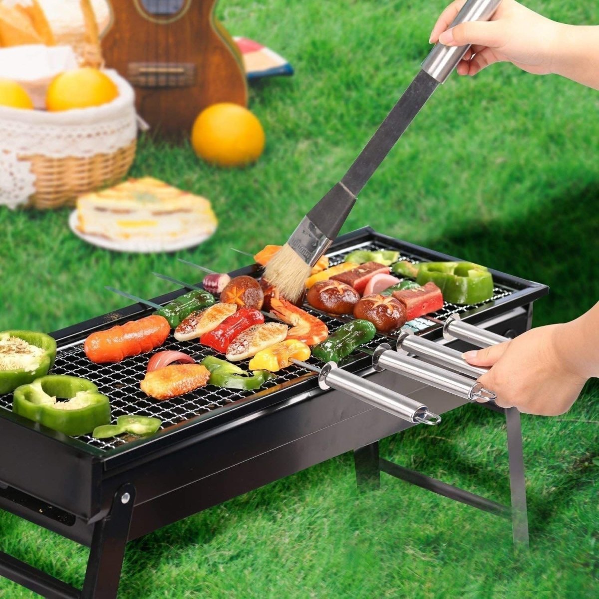 Portable Folding Charcoal Barbeque Grill (BBQ)