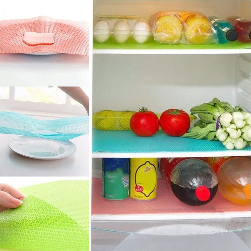Random Colors - Refrigerator Liners Washable Pads - 17.7  x 11.8 inches
