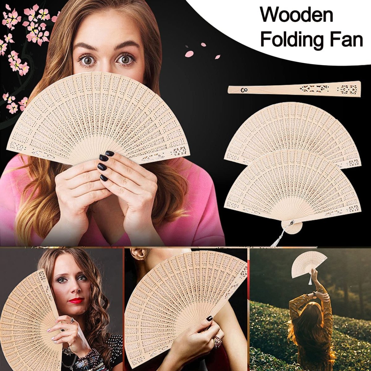 Sandalwood Folding Hand Fan