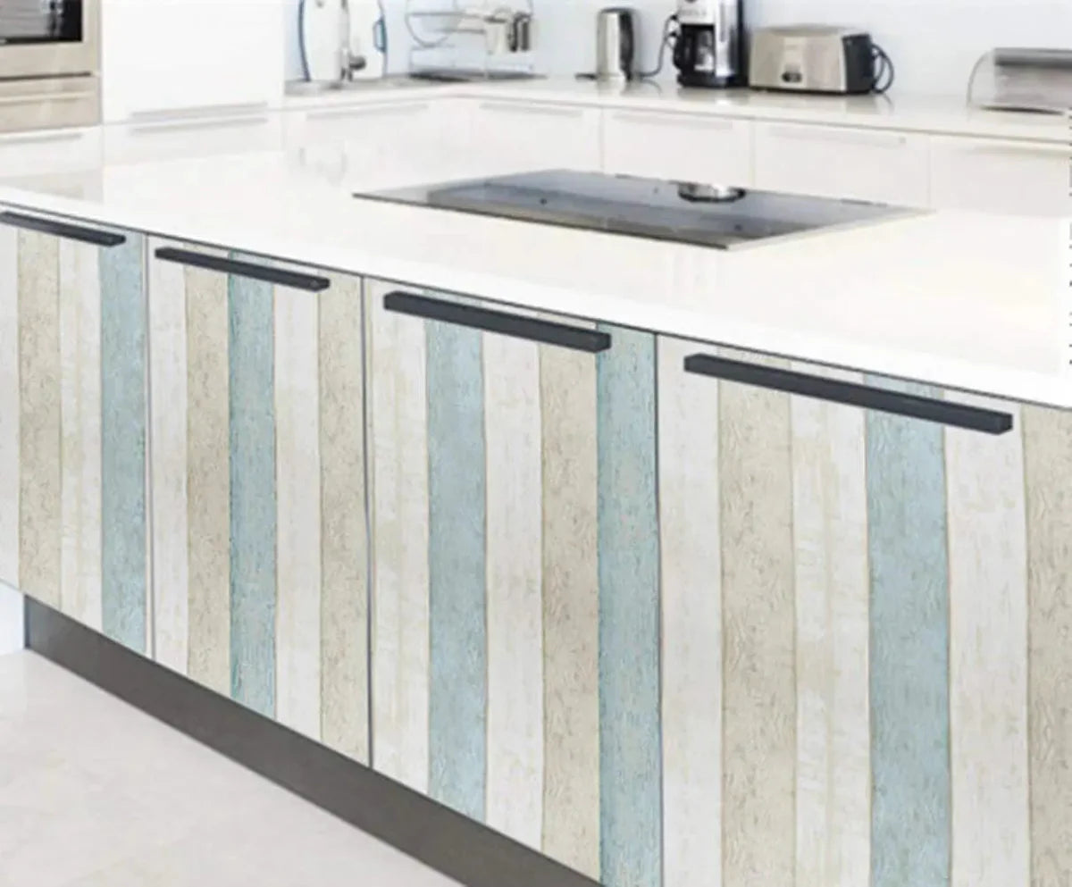 Self Adhesive Wood Grain Furniture Stickers Wallpaper - 45x200 cm