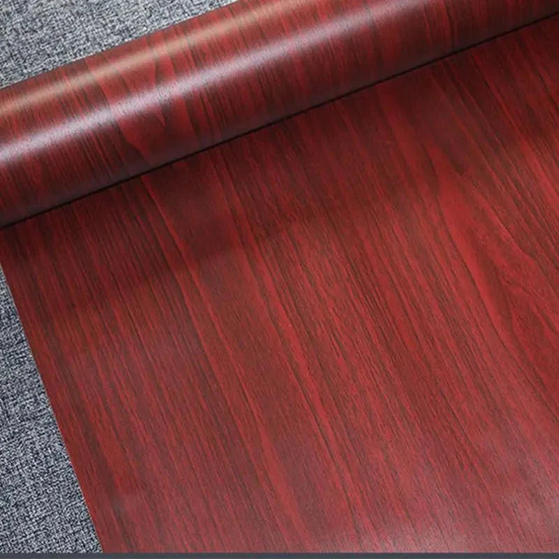 Self Adhesive Wood Grain Furniture Stickers Wallpaper - 45x200 cm