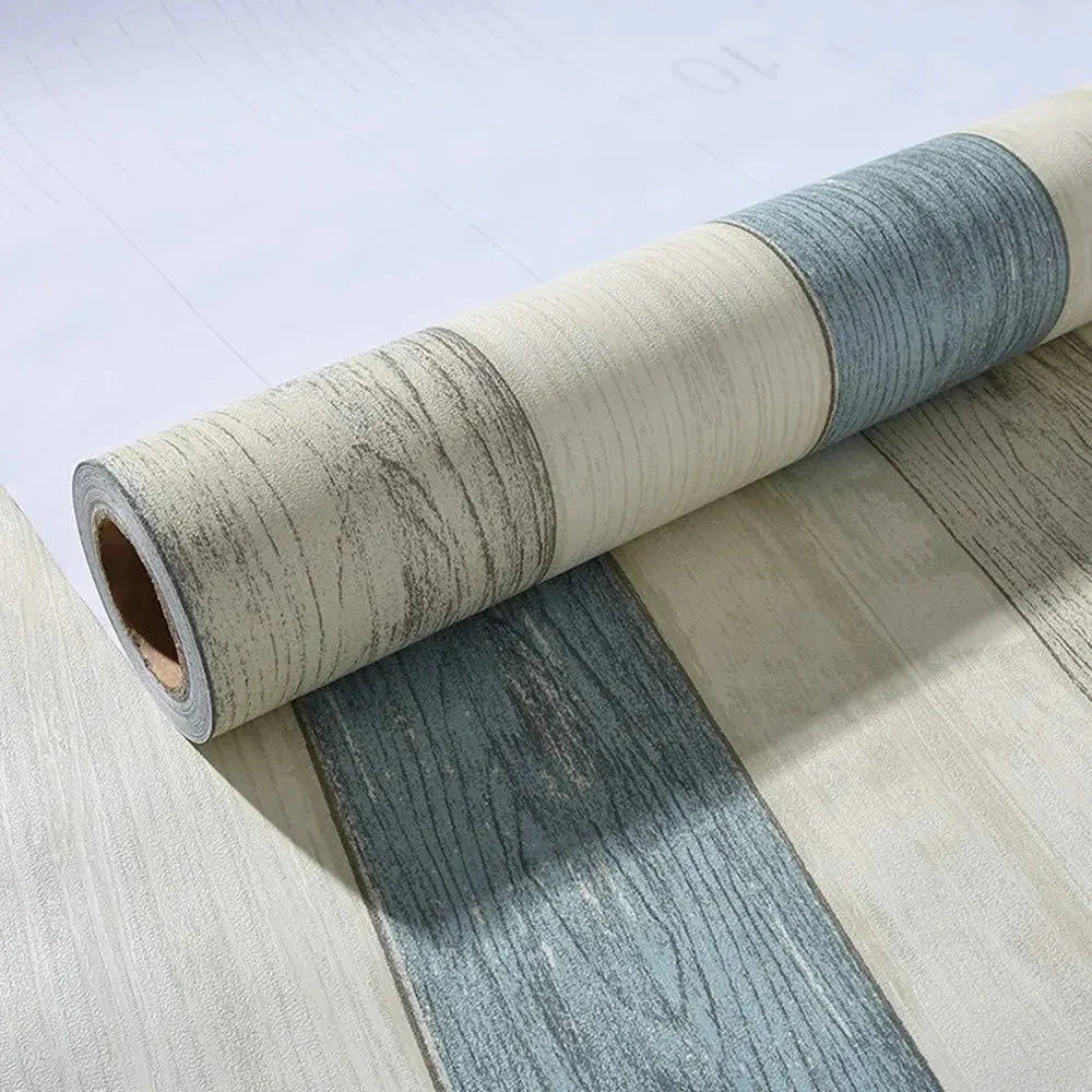 Self Adhesive Wood Grain Furniture Stickers Wallpaper - 45x200 cm