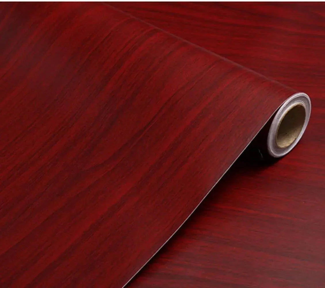 Self Adhesive Wood Grain Furniture Stickers Wallpaper - 45x200 cm