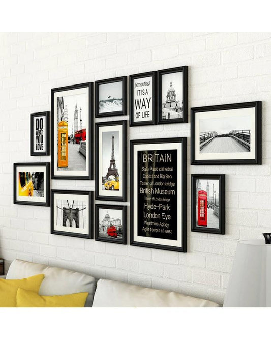 Set of 12 - Photo Frames Collage Wall Hanging Wall Decor Set
