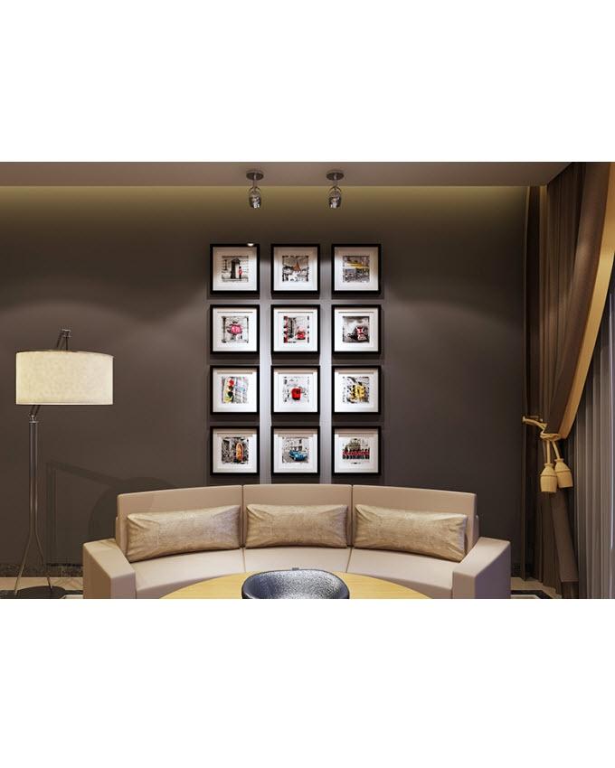 Set of 12 - Photo Frames Collage Wall Hanging Wall Decor Set