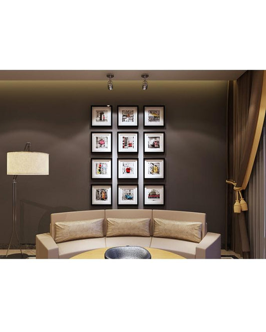 Set of 12 - Photo Frames Collage Wall Hanging Wall Decor Set
