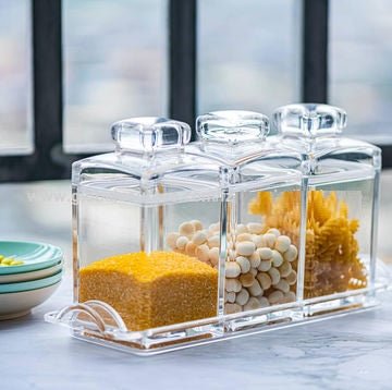 Set of 3 Acrylic Jars