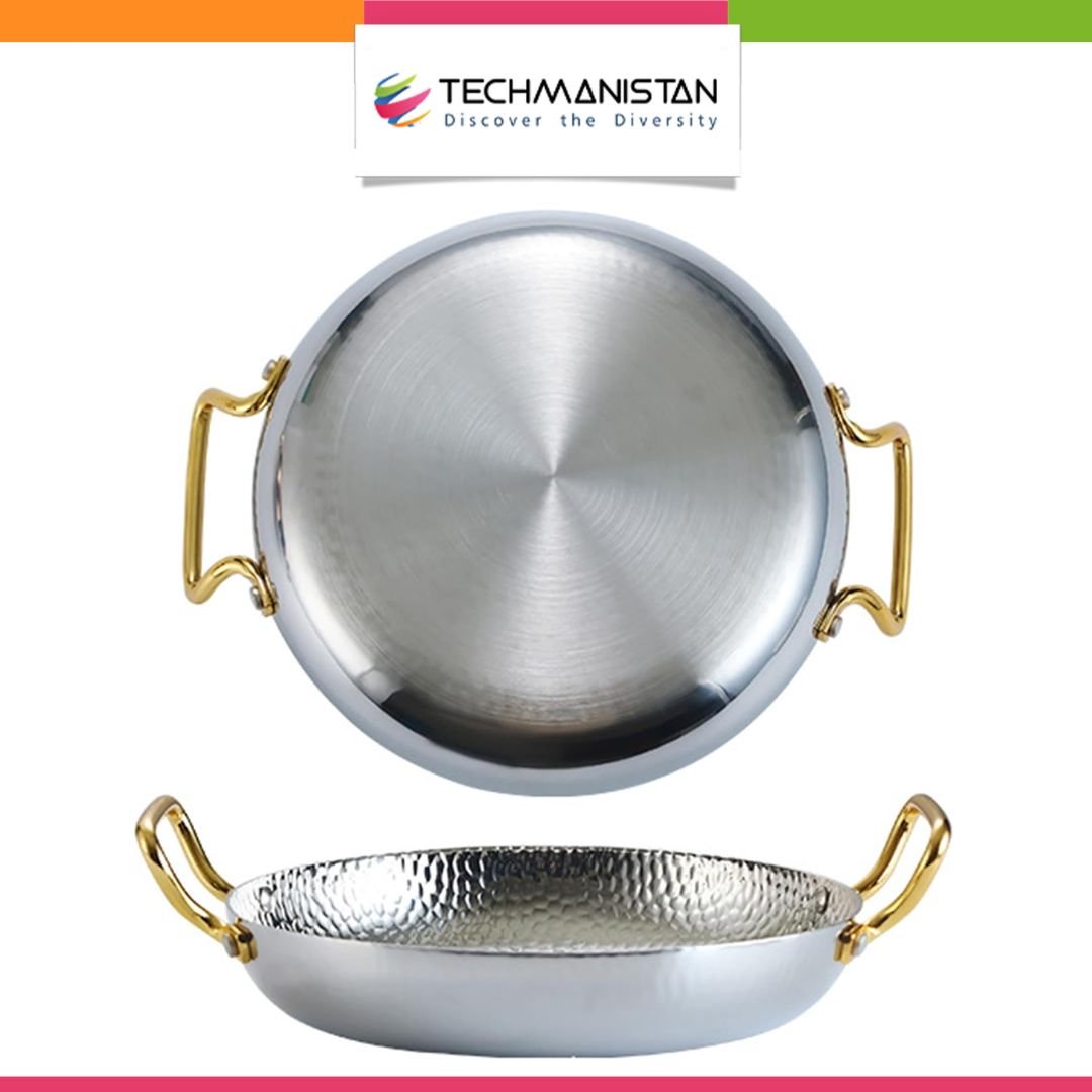 Stainless Steel Nonstick Frying Pan Spanish Paella Pan