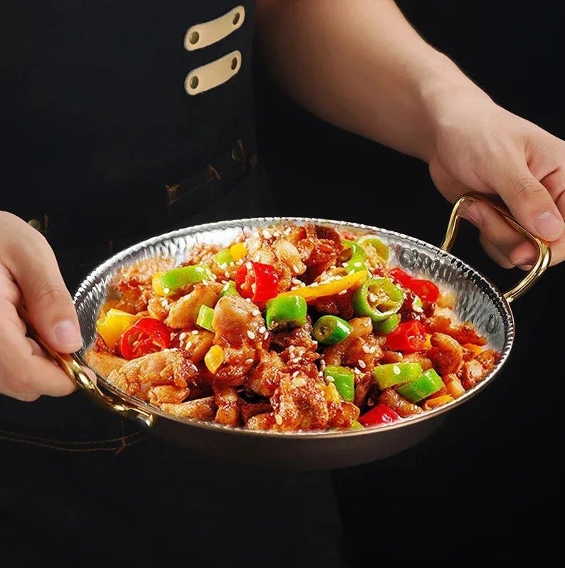 Stainless Steel Nonstick Frying Pan Spanish Paella Pan
