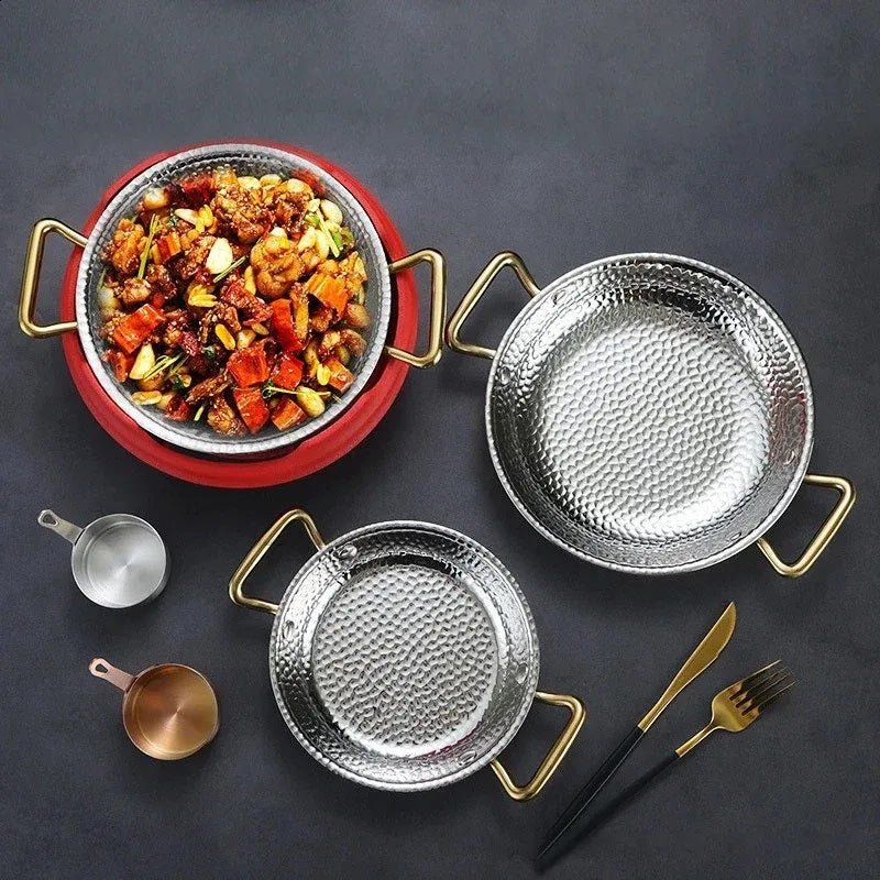 Stainless Steel Nonstick Frying Pan Spanish Paella Pan