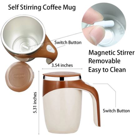 Stainless Steel Self Stirring Mug