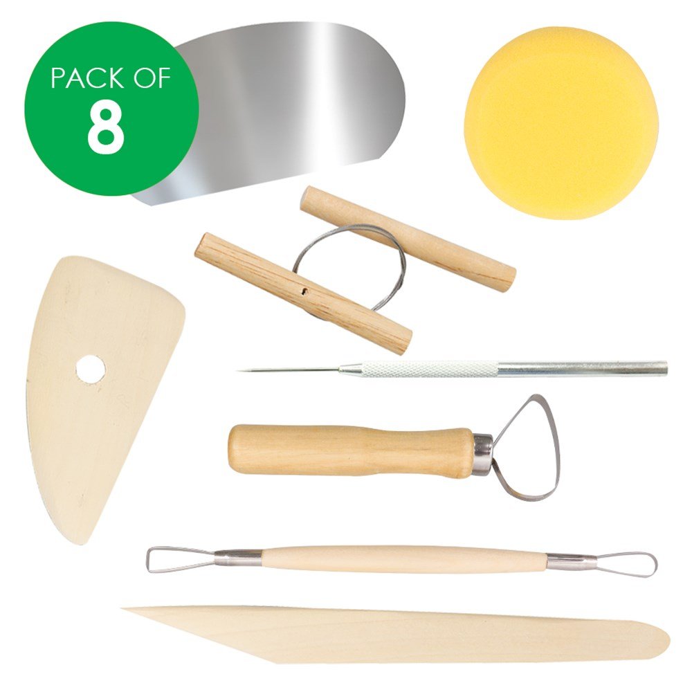 Techmanistan Pack of 8 - Pottery Tool Kit