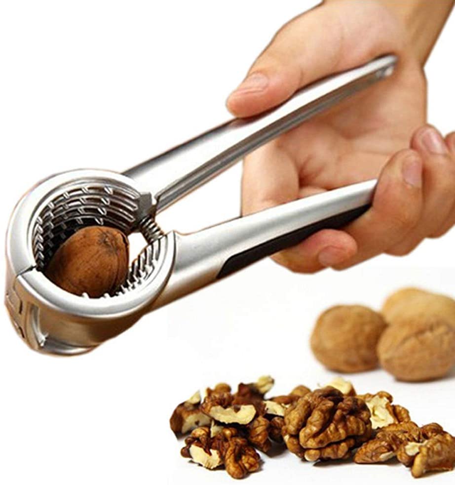 Stainless Steel Walnut Cracker with Non-slip Handle